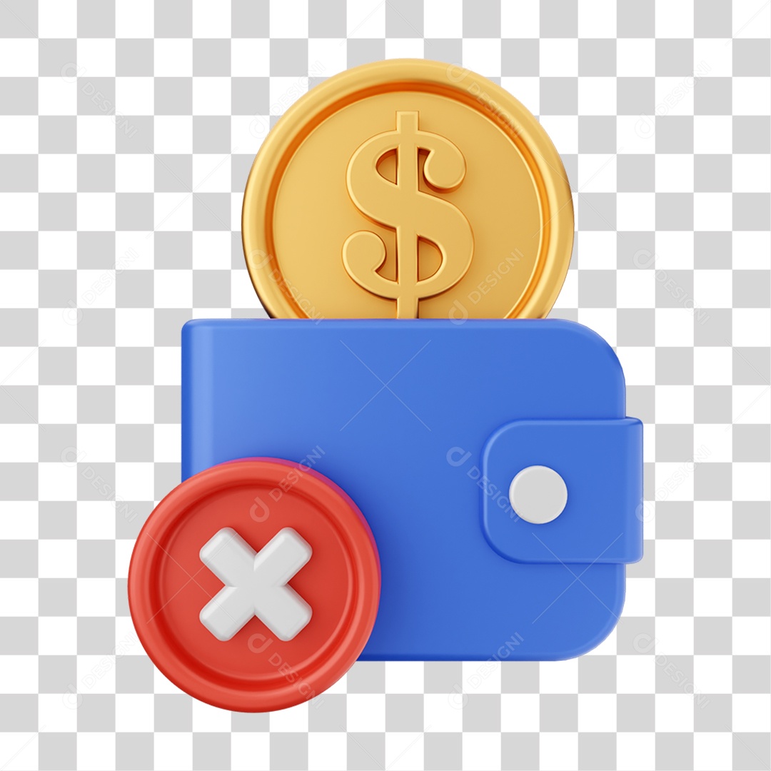 Elemento 3D Ícone de Pagamento PNG Transparente