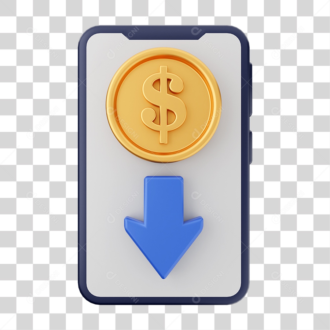 Elemento 3D Ícone de Pagamento PNG Transparente