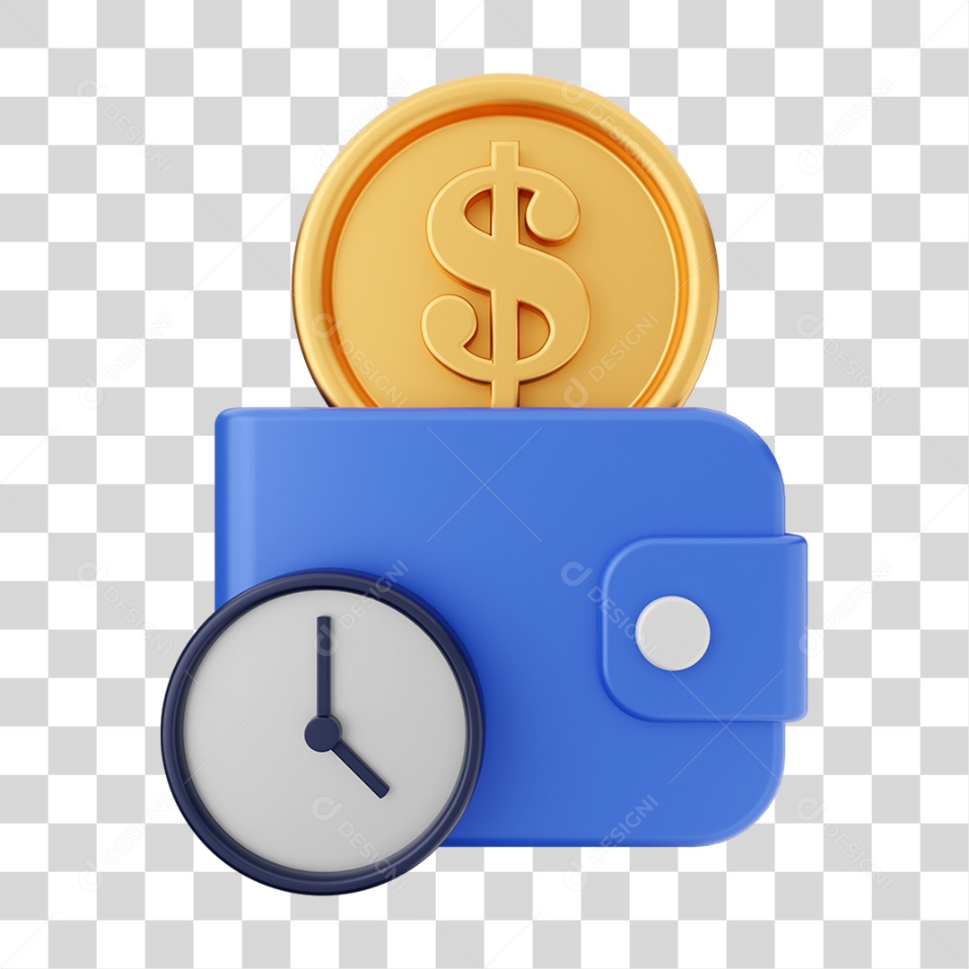 Elemento 3D Ícone de Pagamento PNG Transparente