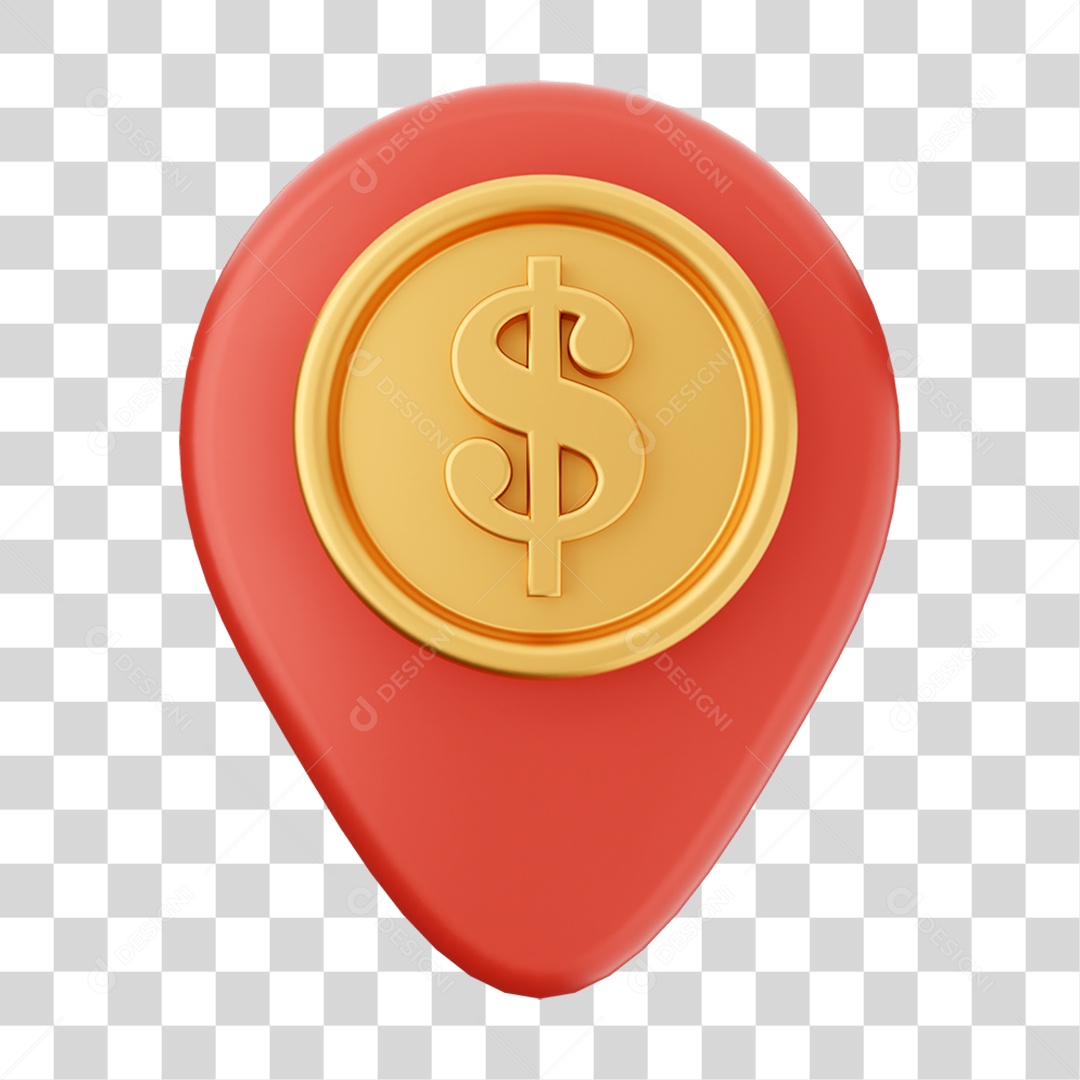 Elemento 3D Ícone de Pagamento PNG Transparente