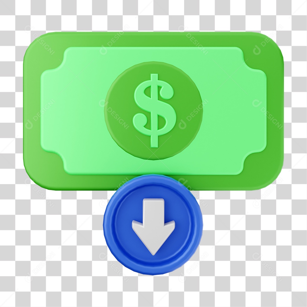 Elemento 3D Ícone de Pagamento PNG Transparente