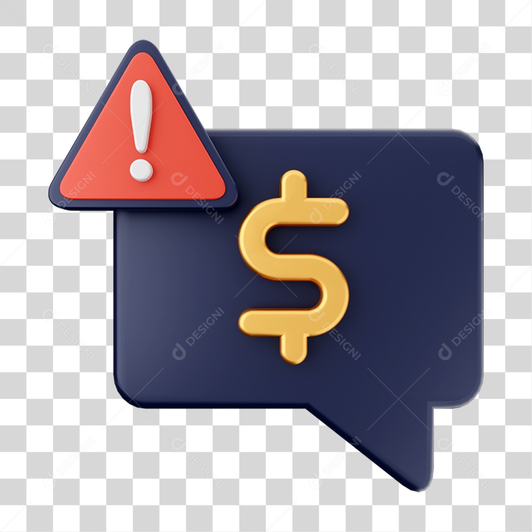 Elemento 3D Ícone de Pagamento PNG Transparente