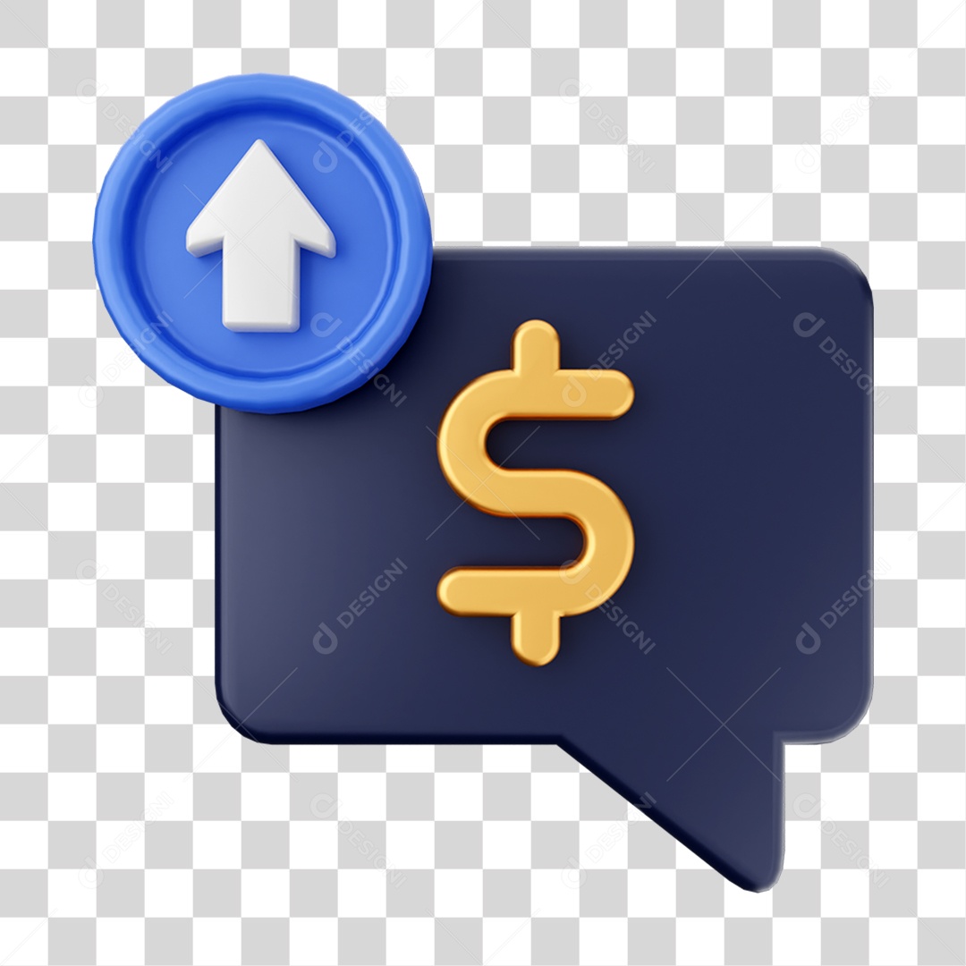 Elemento 3D Ícone de Pagamento PNG Transparente