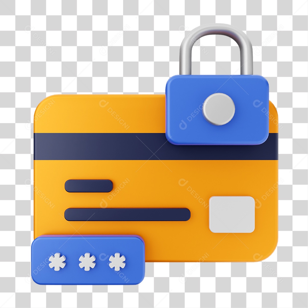 Elemento 3D Ícone de Pagamento PNG Transparente