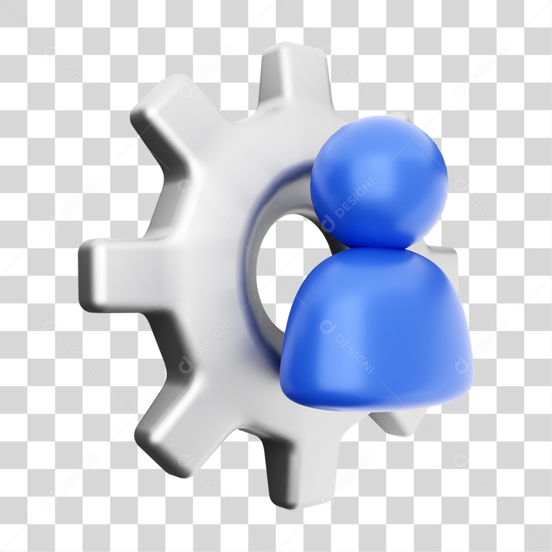 Elemento 3D Ícone de Mídia Social PNG Transparente