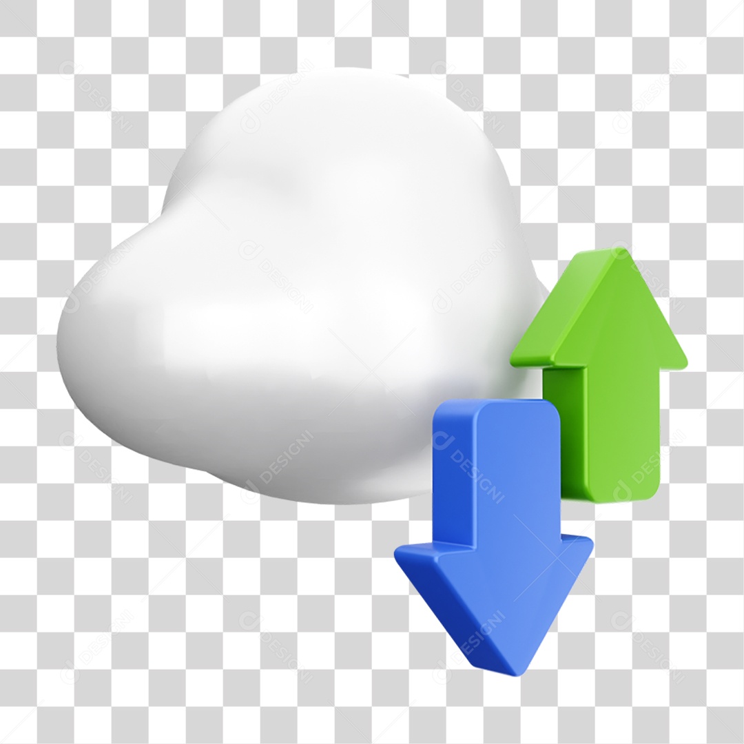 Elemento 3D Ícone de Mídia Social PNG Transparente