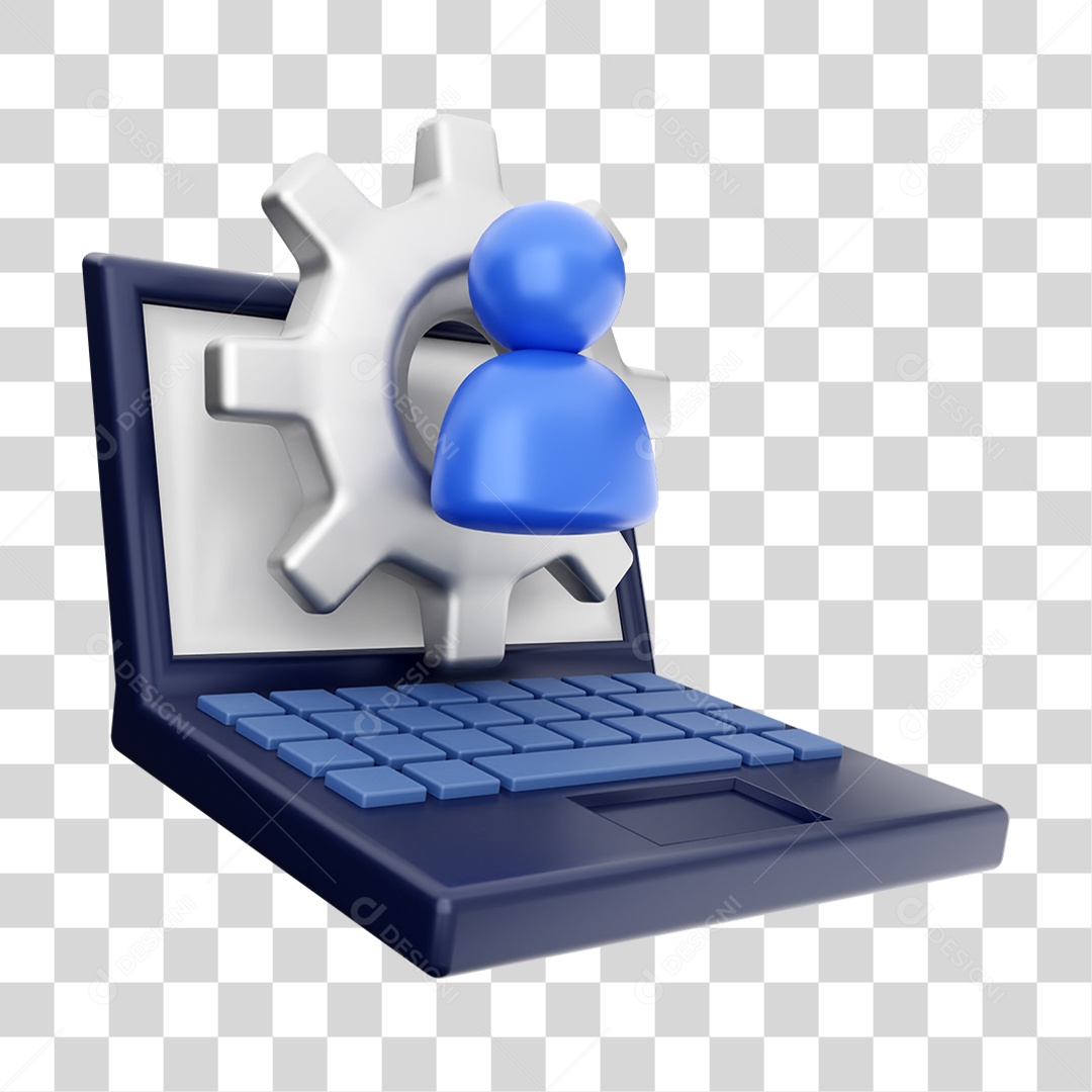 Elemento 3D Ícone de Mídia Social PNG Transparente