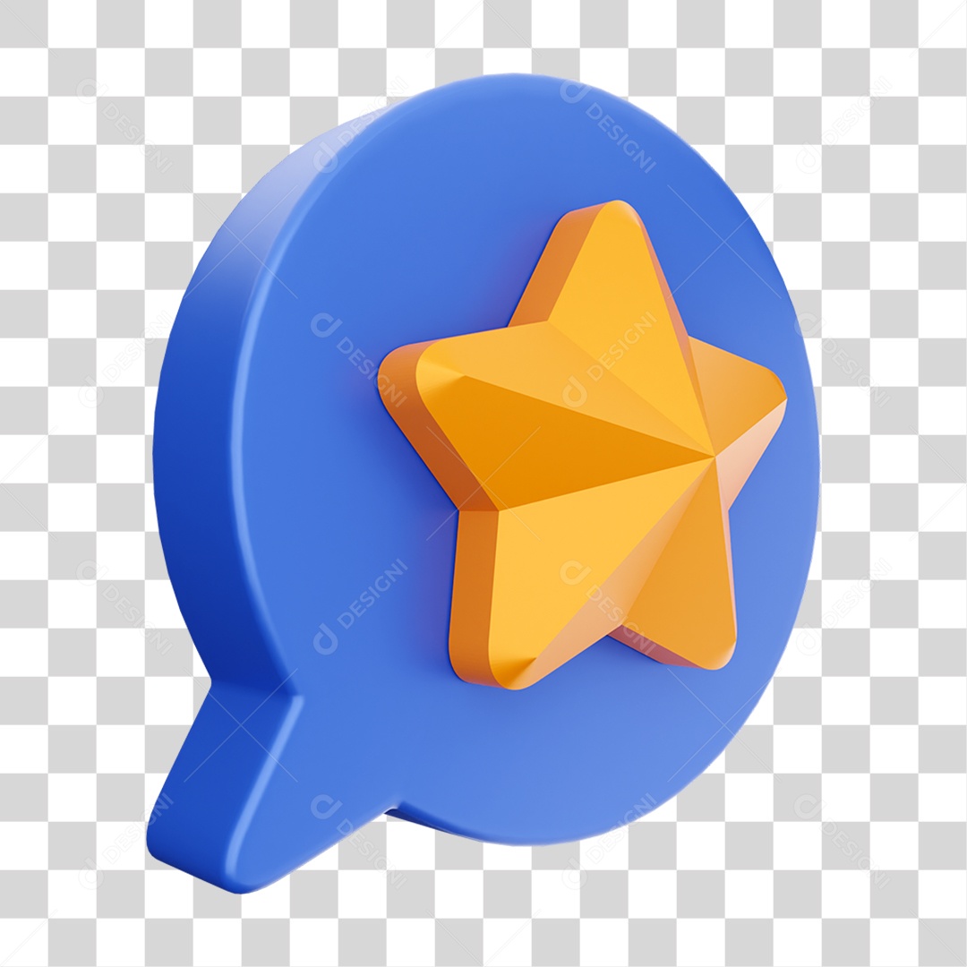 Elemento 3D Ícone de Mídia Social PNG Transparente