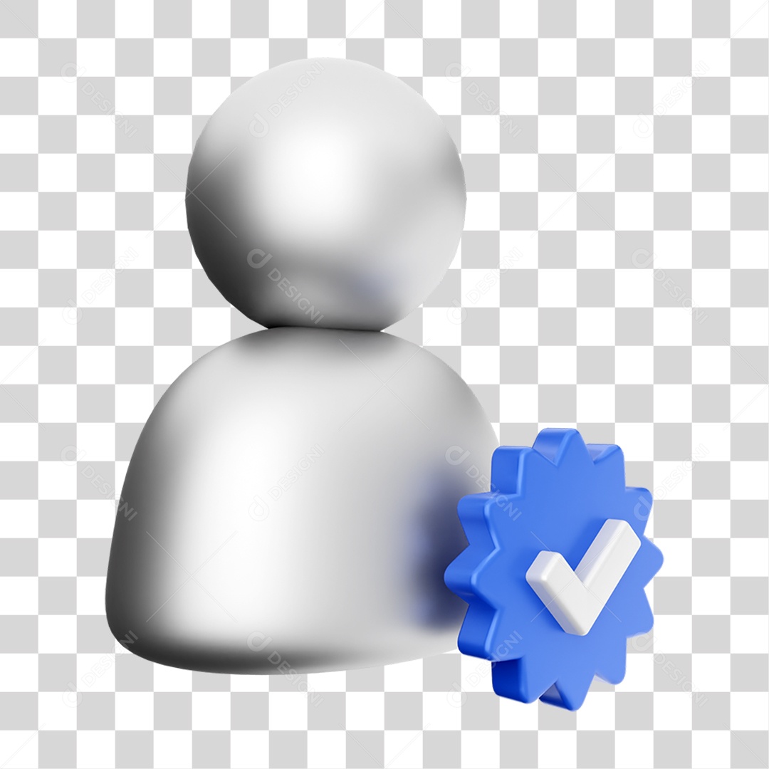 Elemento 3D Ícone de Mídia Social PNG Transparente