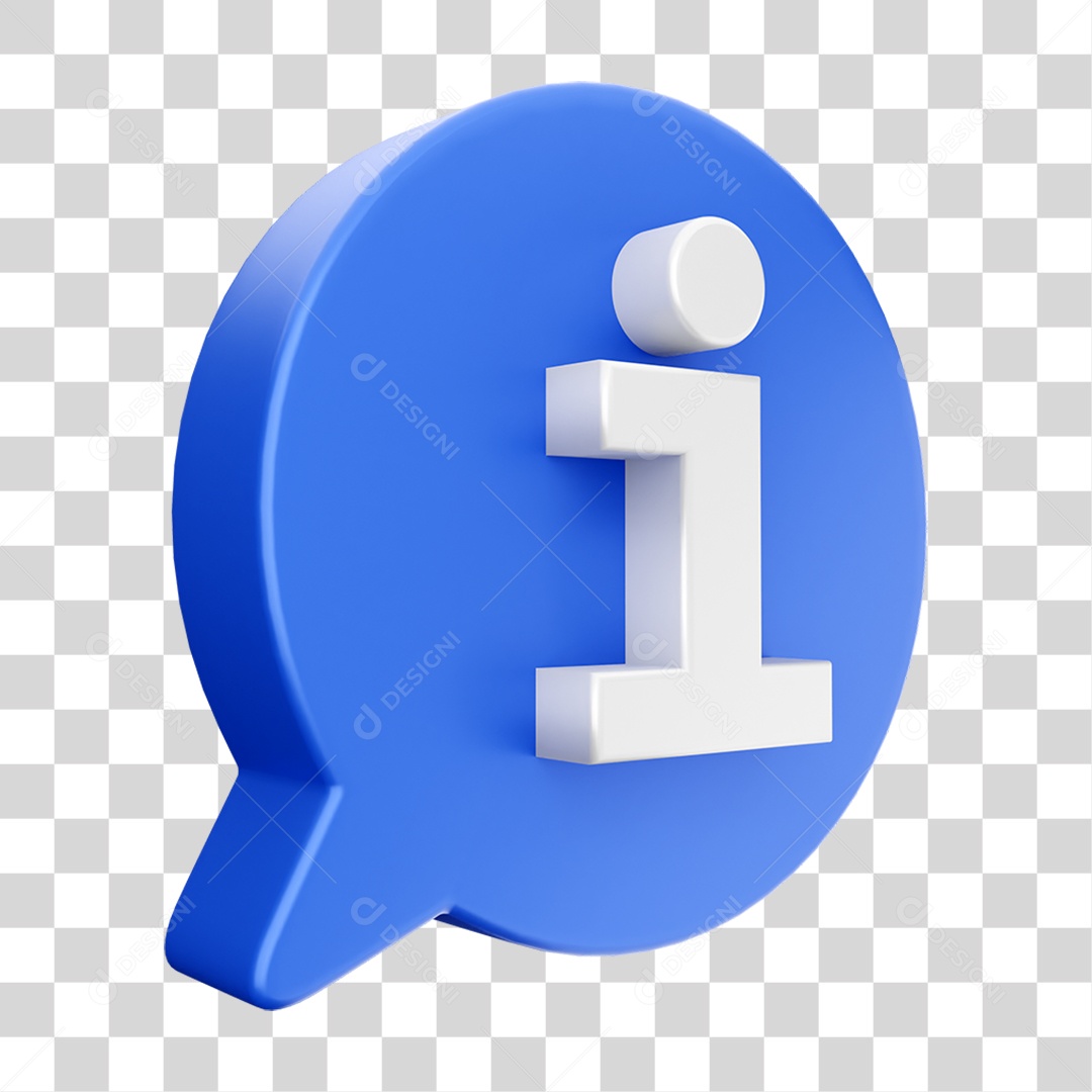 Elemento 3D Ícone de Mídia Social PNG Transparente