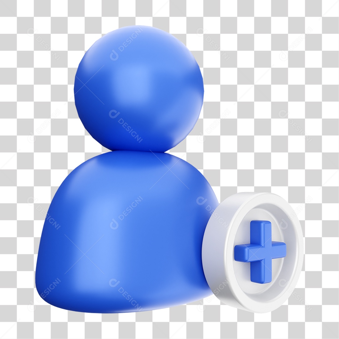 Elemento 3D Ícone de Mídia Social PNG Transparente