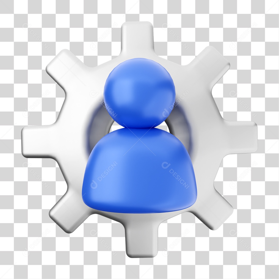 Elemento 3D Ícone de Mídia Social PNG Transparente