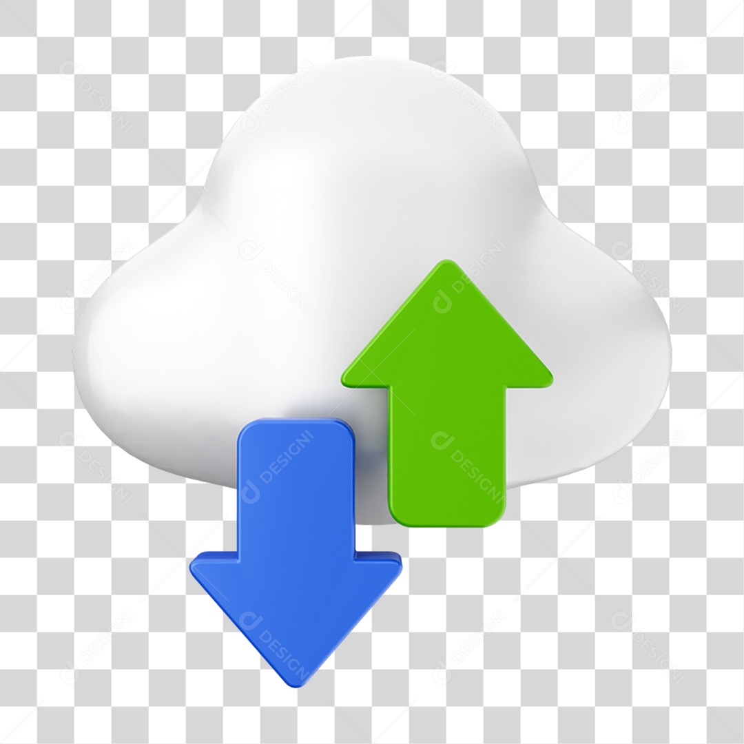 Elemento 3D Ícone de Mídia Social PNG Transparente