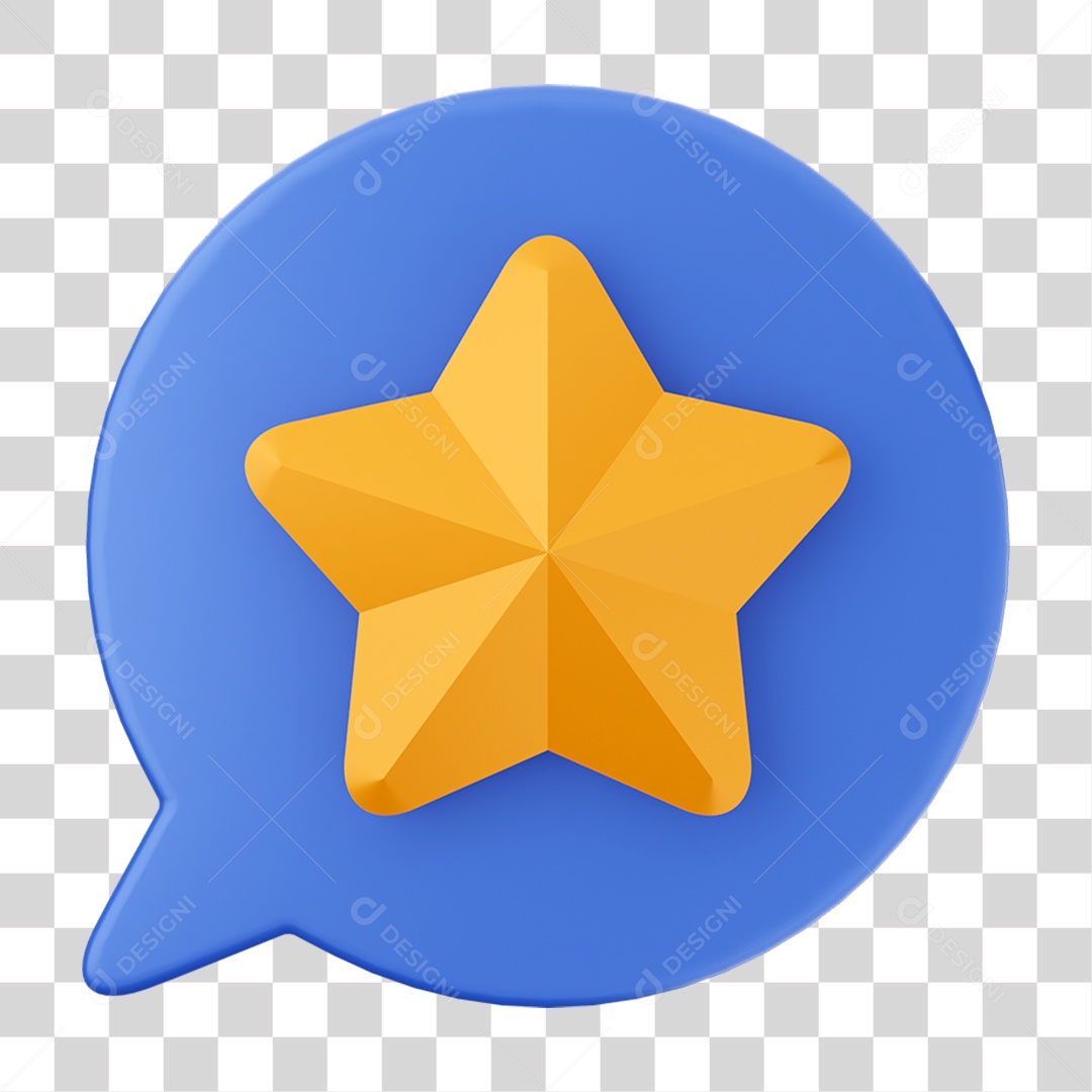 Elemento 3D Ícone de Mídia Social PNG Transparente