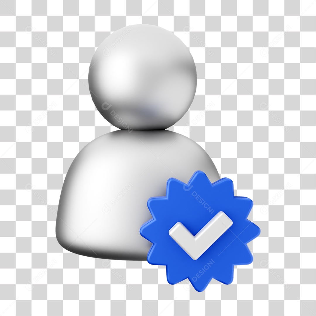 Elemento 3D Ícone de Mídia Social PNG Transparente