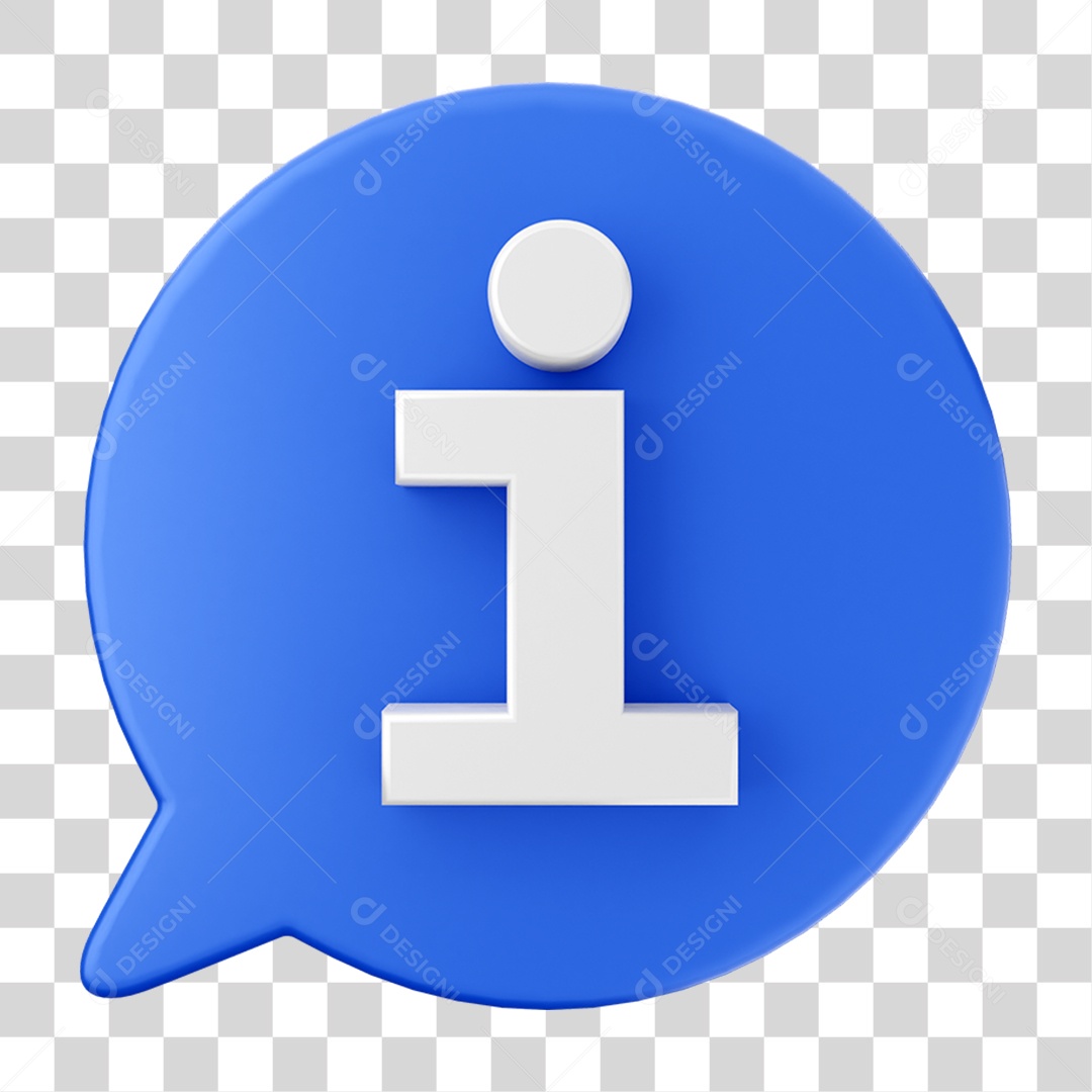 Elemento 3D Ícone de Mídia Social PNG Transparente