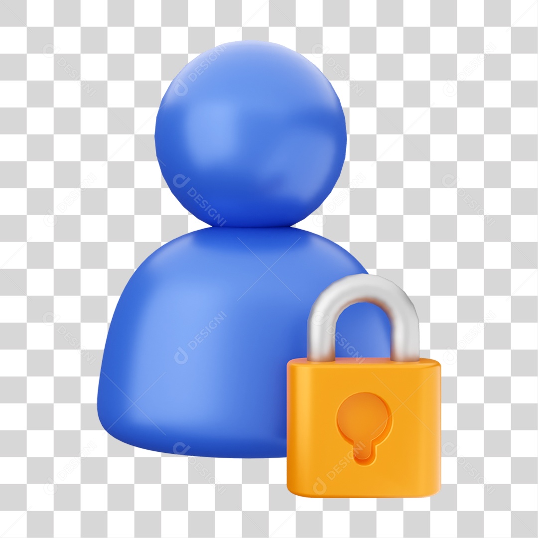 Elemento 3D Ícone de Mídia Social PNG Transparente