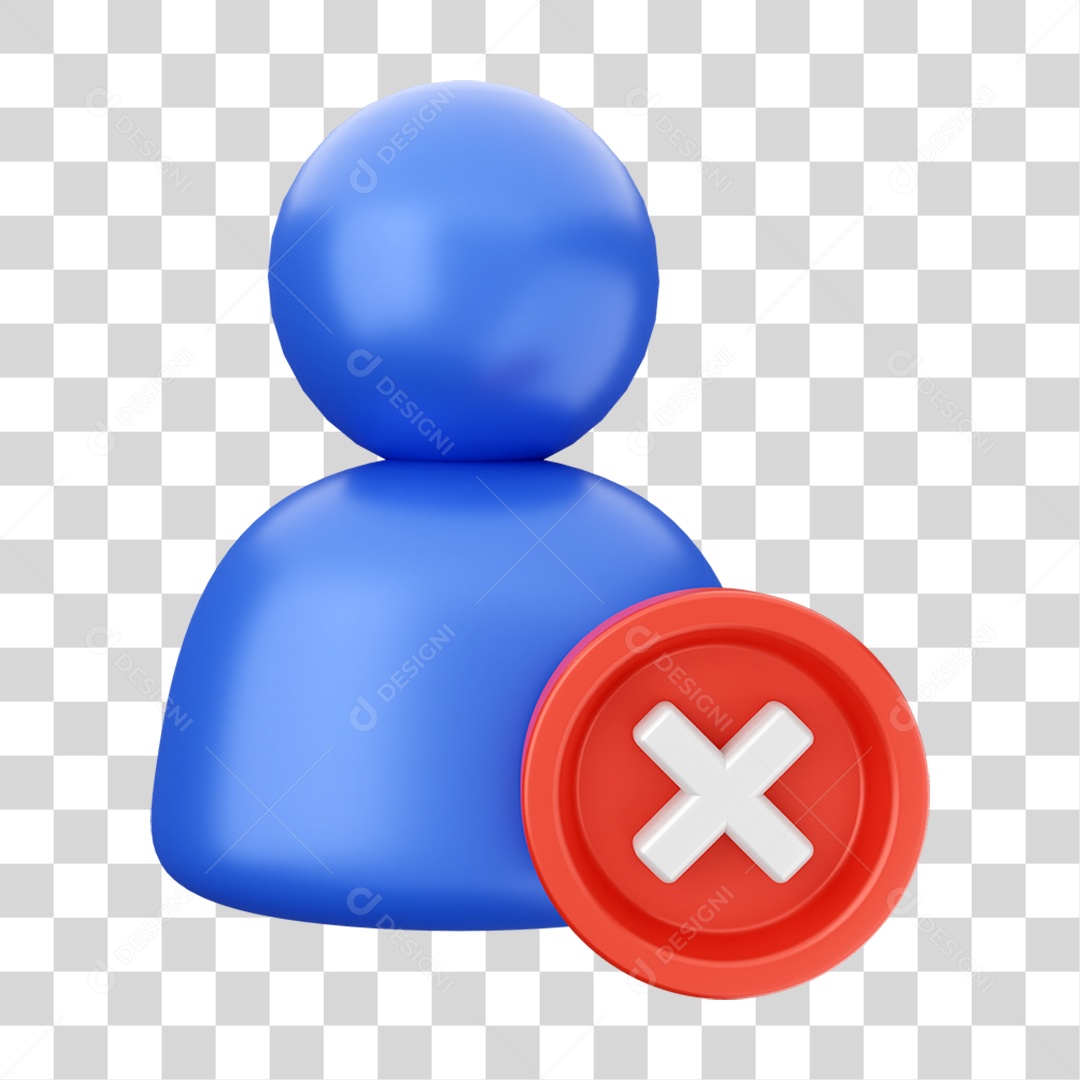 Elemento 3D Ícone de Mídia Social PNG Transparente