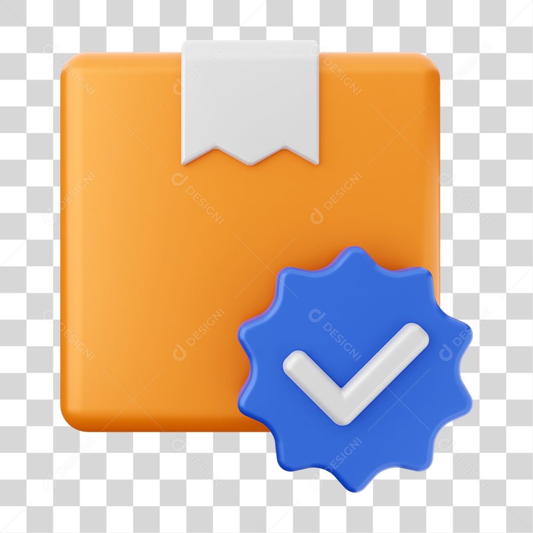 Elemento 3D Ícone de Compras On-line PNG Transparente