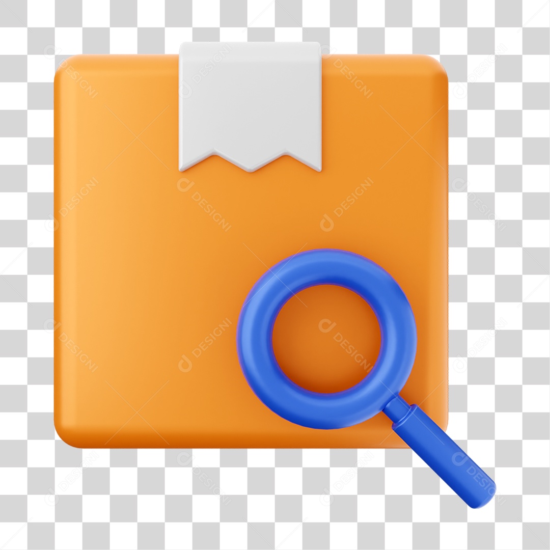 Elemento 3D Ícone de Compras On-line PNG Transparente