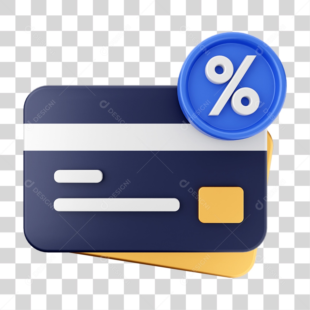 Elemento 3D Ícone de Compras On-line PNG Transparente