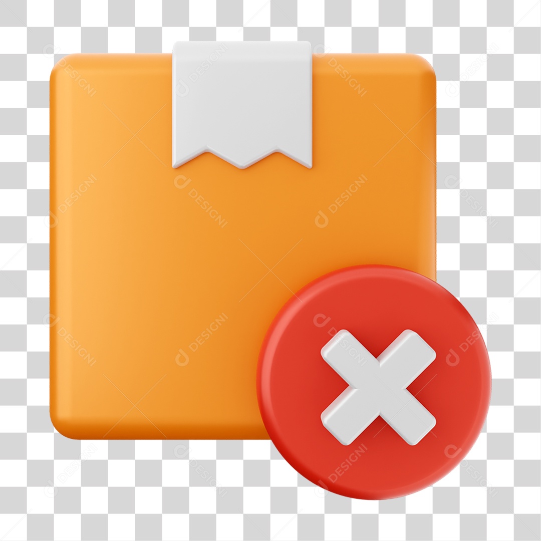 Elemento 3D Ícone de Compras On-line PNG Transparente