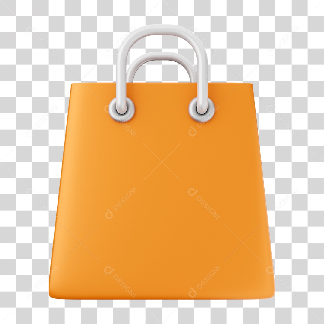 Elemento 3D Ícone de Compras On-line PNG Transparente