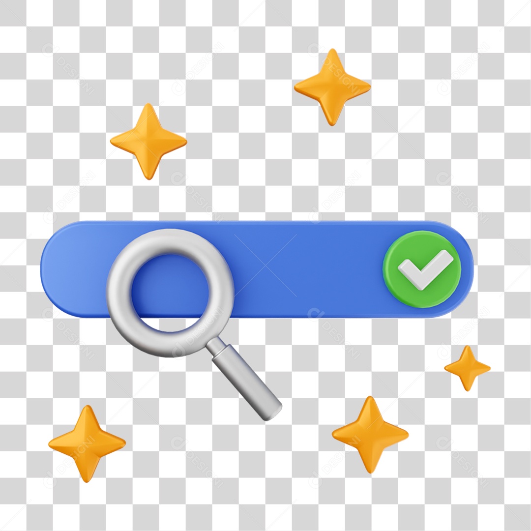 Elemento 3D Ícone de Compras On-line PNG Transparente