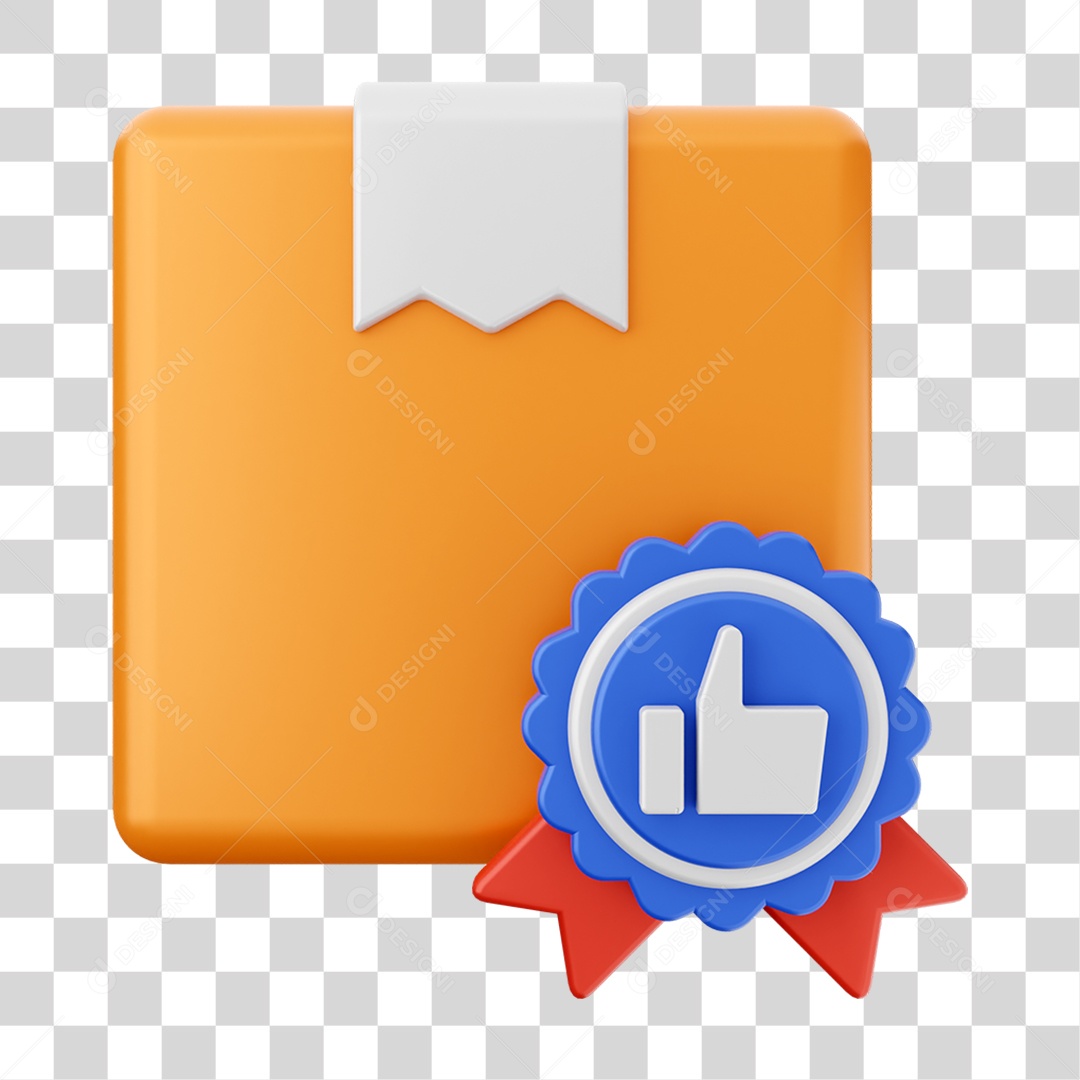 Elemento 3D Ícone de Compras On-line PNG Transparente