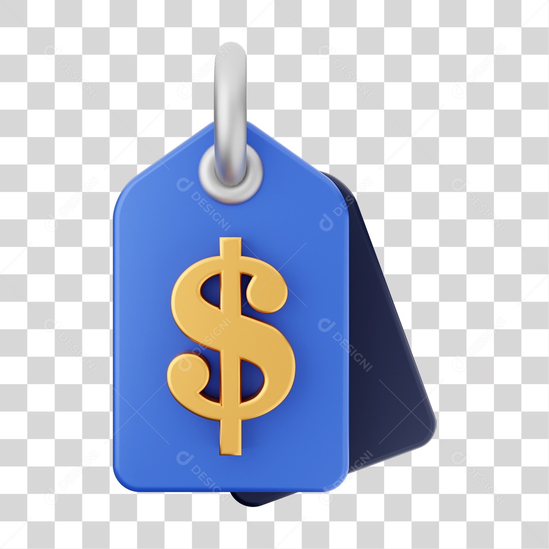 Elemento 3D Ícone de Compras On-line PNG Transparente