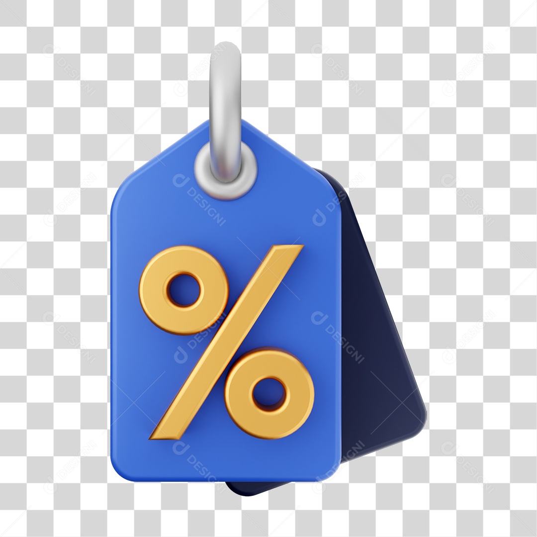 Elemento 3D Ícone de Compras On-line PNG Transparente