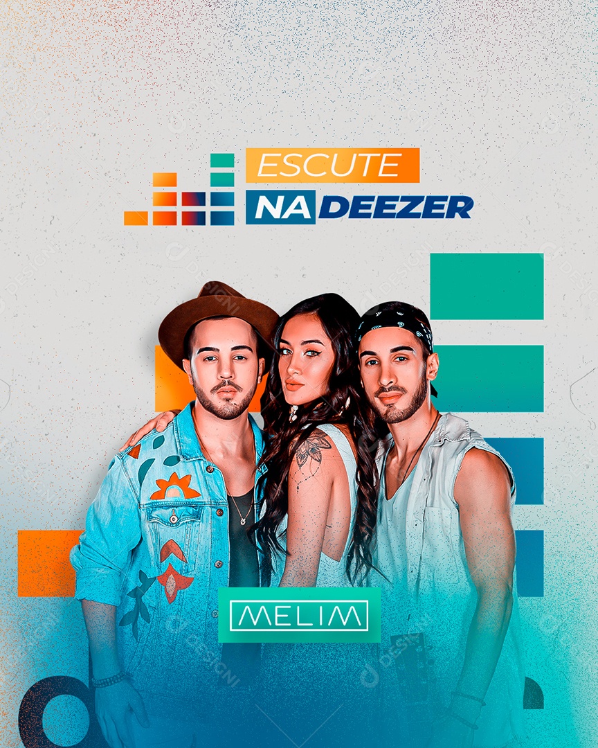 Flyer Melim Para Plataforma Music Social Media PSD Editável