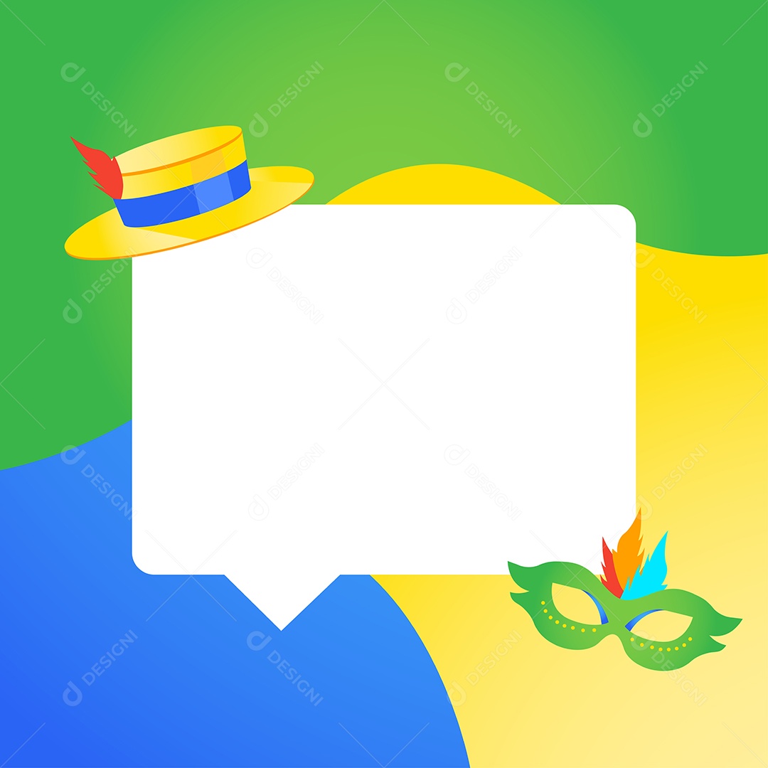 Social Media Vetorial Template de Carnaval EPS