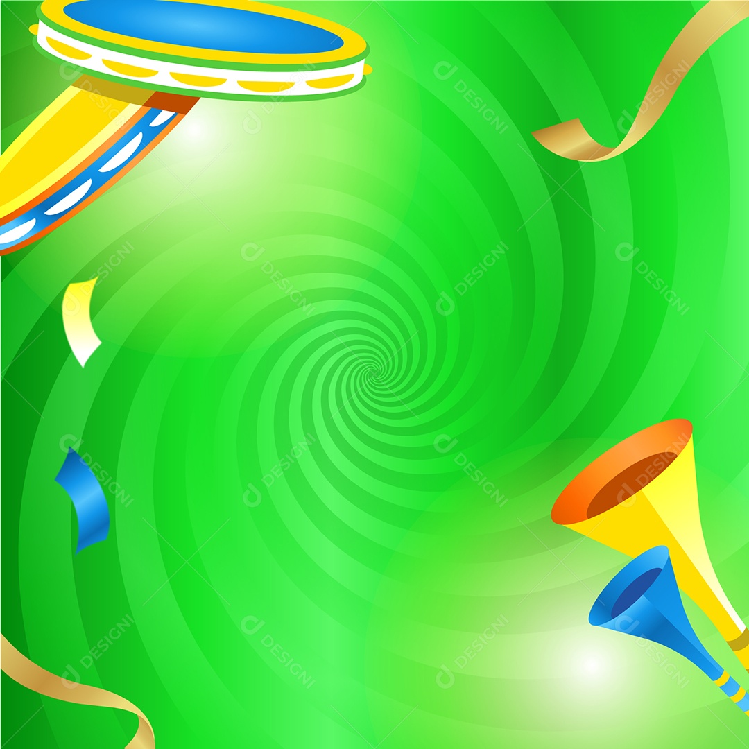 Fundo Vetor Carnaval do Brasil