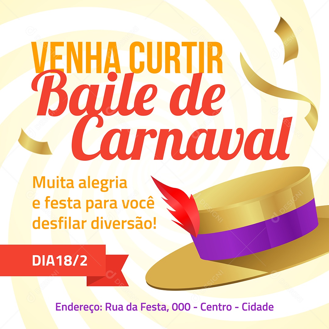 Social Media Vetorial Venha Curtir EPS