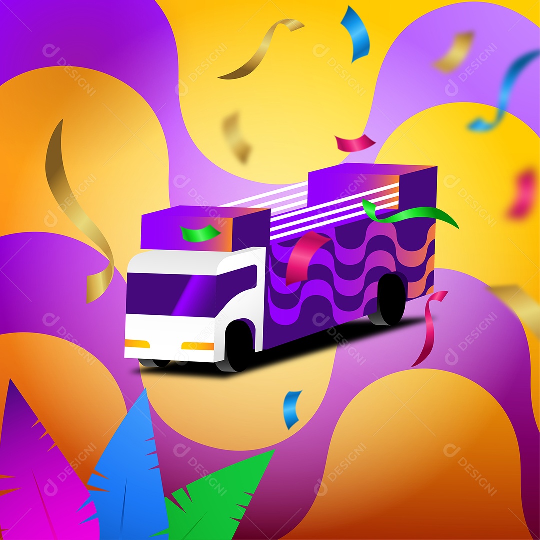 Elemento Vetorial Trio elétrico EPS