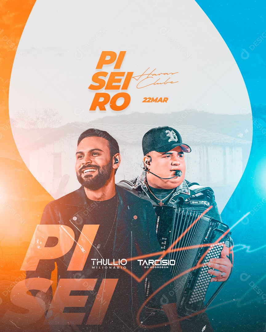 Social Media Piseiro Haras Club FeedPSD Editável