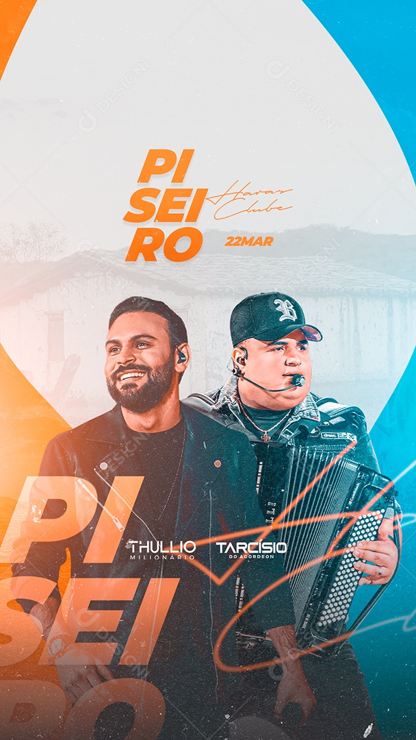 Social Media Piseiro Haras Club FeedPSD Editável