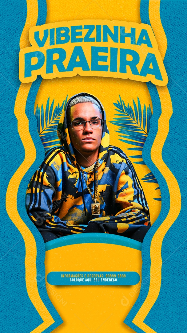 Story Vibezinha Praeira Flyer Social Media PSD Editável