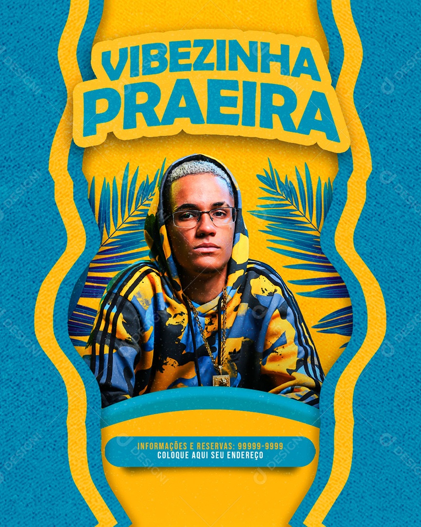 Vibezinha Praeira Flyer Social Media PSD Editável
