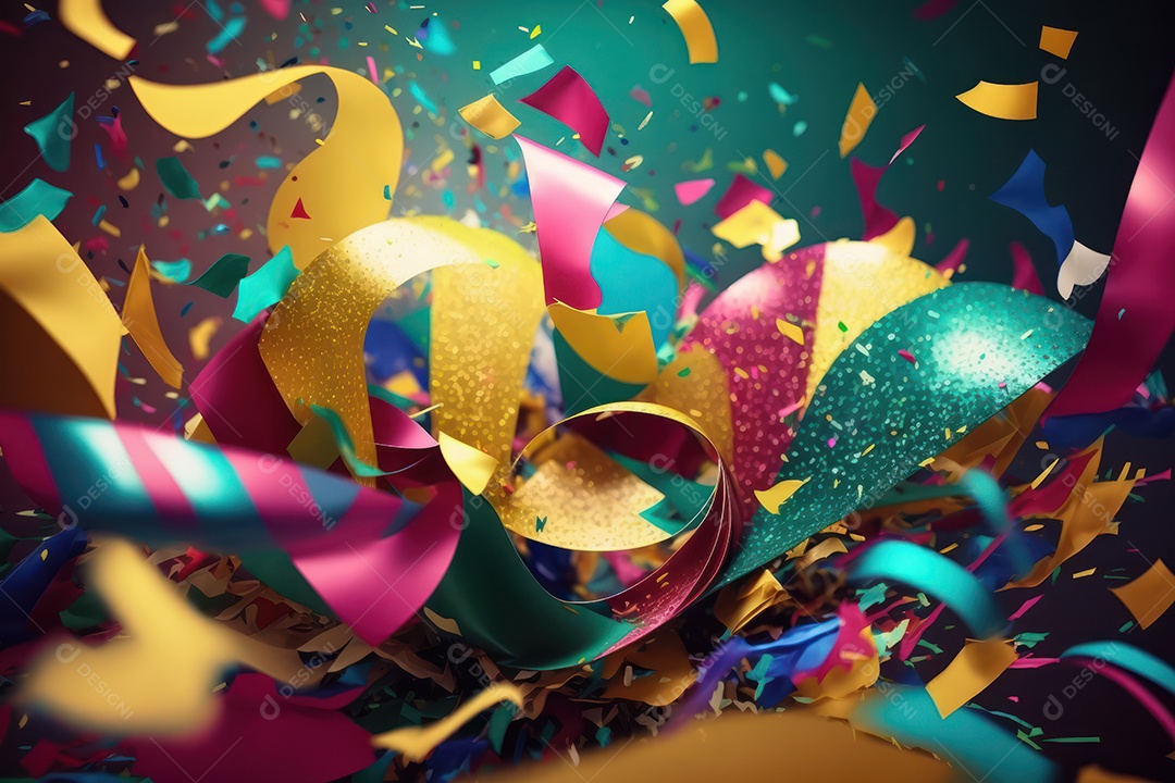 Banner com fundo de celebração para festa de Carnaval, Festa Junina, Festa de Parintins. Modelo de convite e cartaz