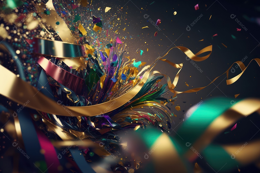 Banner com fundo de celebração para festa de Carnaval, Festa Junina, Festa de Parintins. Modelo de convite e cartaz