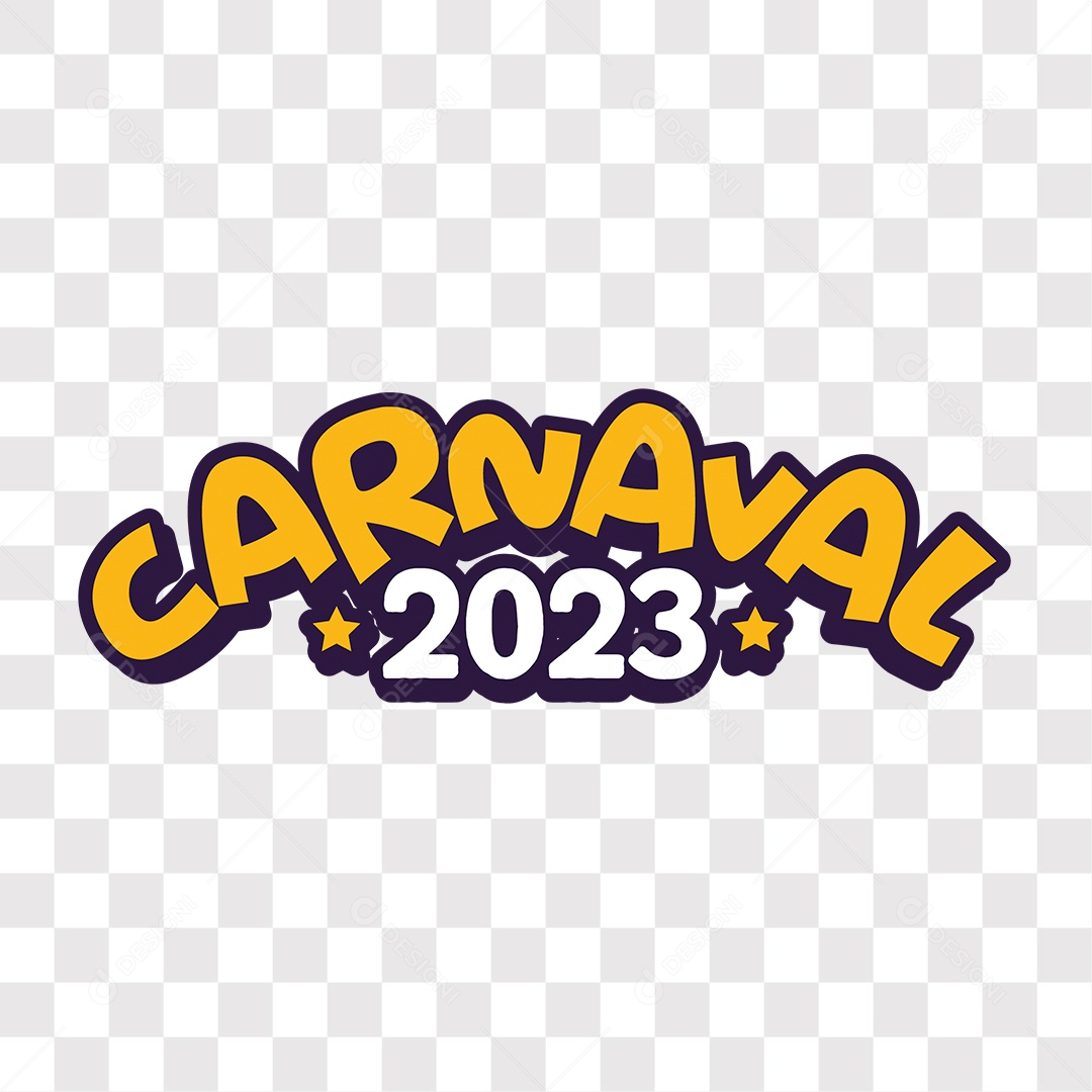 Lettering Carnaval 2023 EPS + PNG
