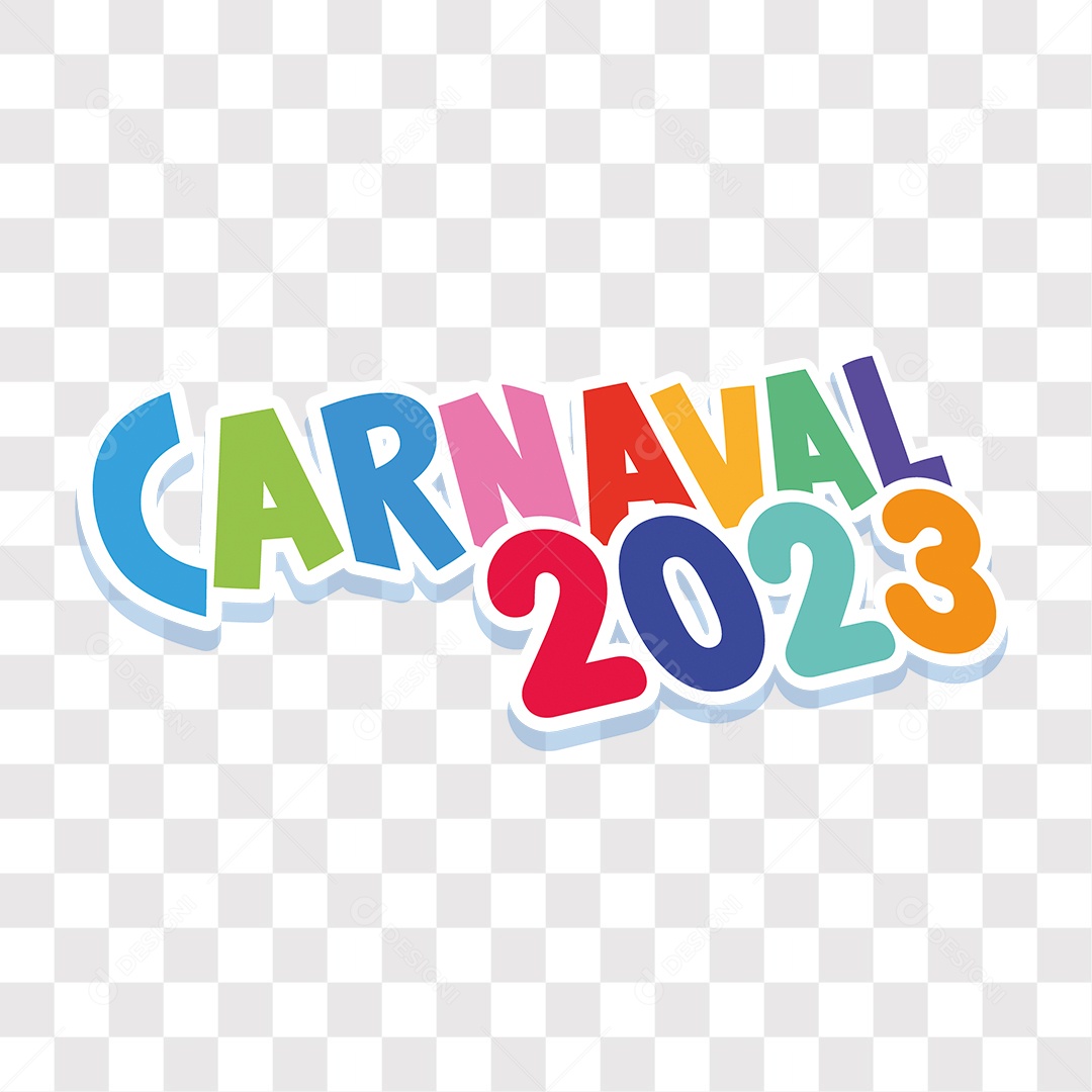 Lettering Carnaval 2023 EPS + PNG