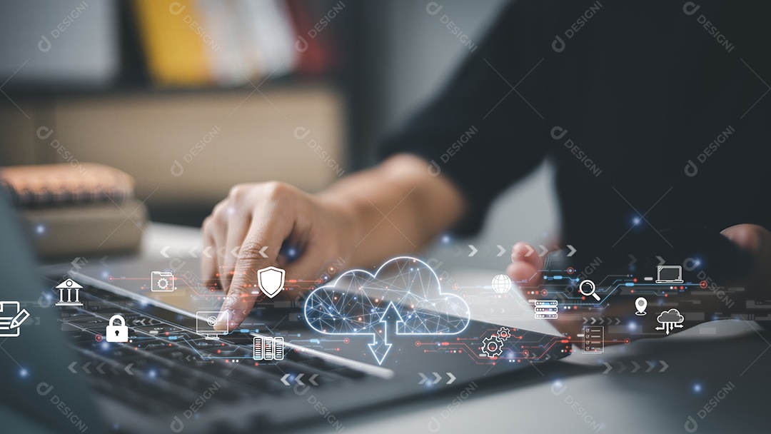 Computação em nuvem e tecnologias de armazenamento online, serviços de servidor de Internet, transferência de dados e gerenciamento de dados. Sistema de gerenciamento de documentos DMS, banco de dados de documentação on-line