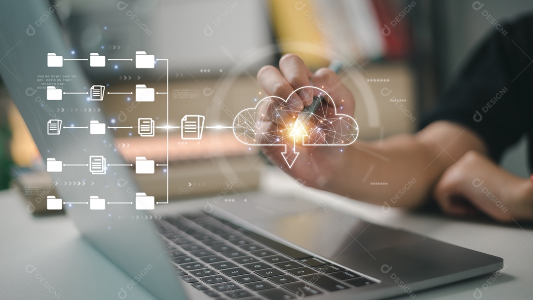 Computação em nuvem e tecnologias de armazenamento online, serviços de servidor de Internet, transferência de dados e gerenciamento de dados. Sistema de gerenciamento de documentos DMS, banco de dados de documentação on-line