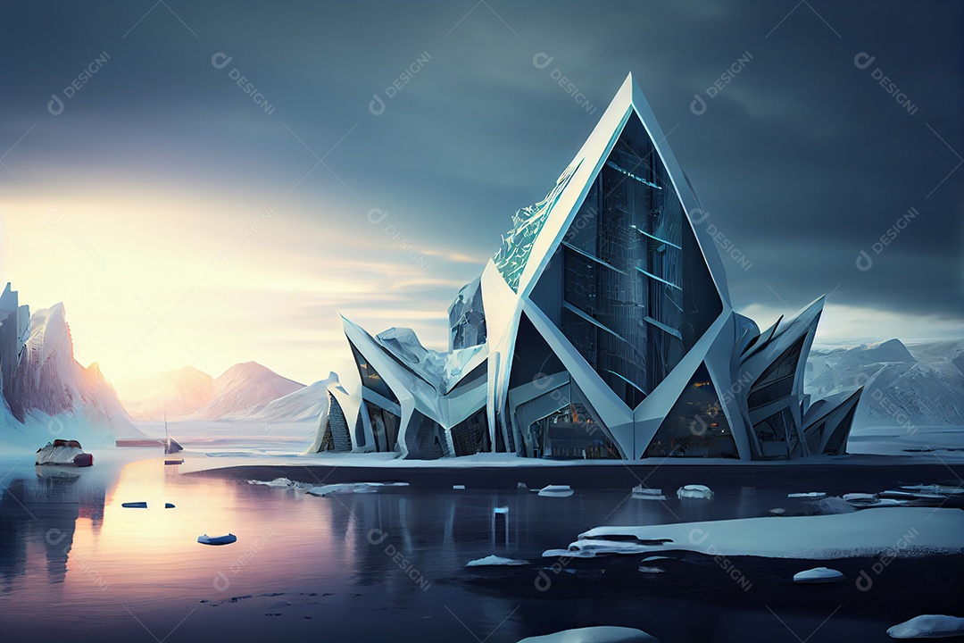 Cidade futurística ecologica