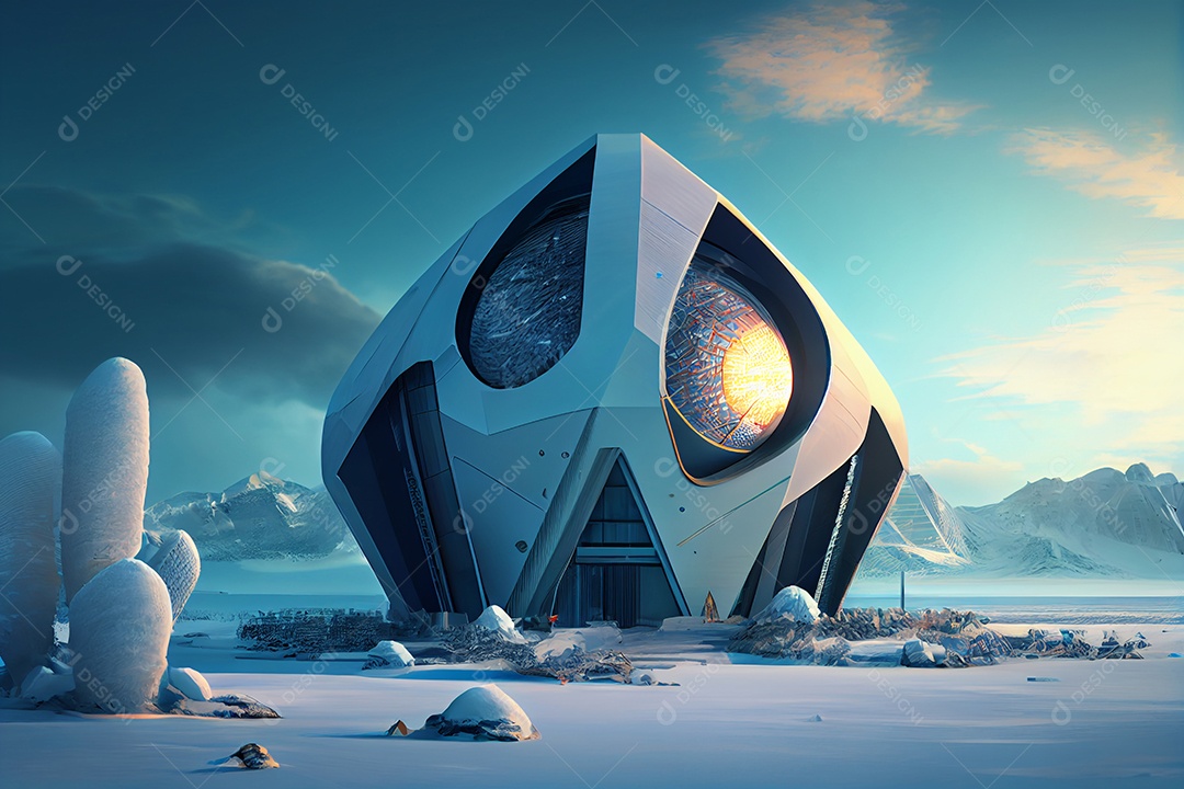 Cidade futurística ecologica