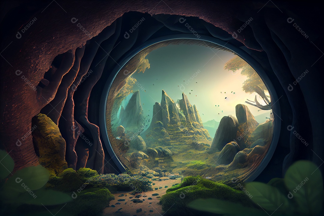 Caverna futurística ecologica