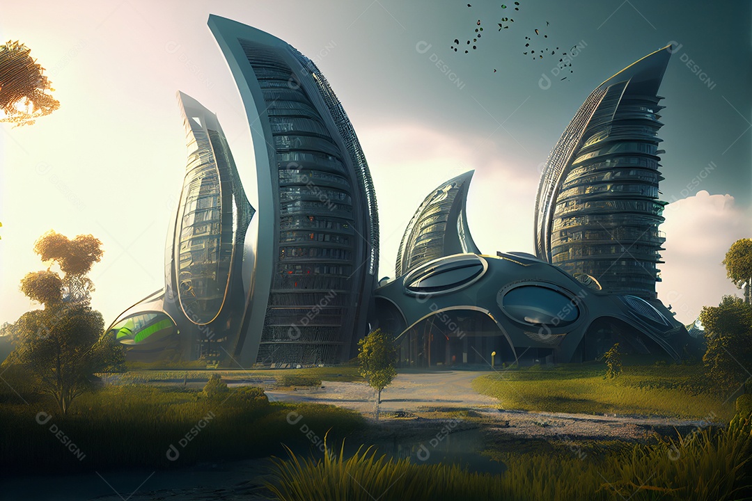 Cidade conceitual ecológica